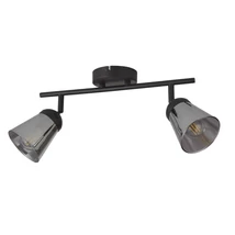Searchlight MEGA szpot lámpa fém, üveg, fekete, füstszín, E14 - 61170-2SM