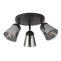 Searchlight MEGA szpot lámpa fém, üveg, fekete, füstszín, E14 - 61170-3SM