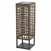 Searchlight HANOI kültéri asztali lámpa fém, rattan, barna, LED, 2700K, 1.5W, IP44 - 61180-470