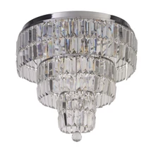 Searchlight EMPIRE fürdőszobai mennyezet lámpa fém, kristály, sárgaréz, pezsgőszín, E14, IP44 - 61321-6CC
