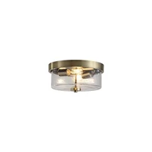 Searchlight Preston mennyezeti lámpa fém, üveg, sárgaréz, áttetsző, E27, 60W - 66210-2AB