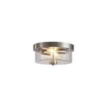 Searchlight Preston mennyezeti lámpa fém, üveg, ezüst, áttetsző, E27, 60W - 66210-2SS