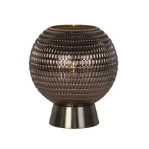 Searchlight Mila asztali lámpa fém, üveg, sárgaréz, barna, LED, 0.6W, 35lm, 2700K - 67008AB