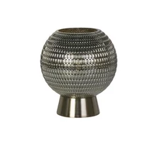 Searchlight Mila asztali lámpa fém, üveg, sárgaréz, zöld, LED, 0.6W, 35lm, 2700K - 67008PB