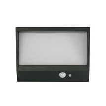 Searchlight SOLAR kültéri fali szolár lámpa mozgásérzékelővel fém, műanyag fekete, fehér, LED, 3000K, 2W, 215lm, IP54 - 67418BK