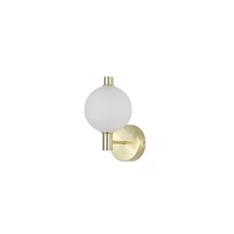 Searchlight Luminique fali lámpa fém, üveg, sárgaréz, opál, LED, 6W, 670lm, 3000K - 69411-1SB