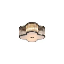 Searchlight Lotus mennyezeti lámpa fém, üveg, sárgaréz, áttetsző, E14, 40W - 77210-2AB