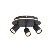 Searchlight San Diego szpotlámpa fém, fekete, GU10, 10W - 77230-3BK