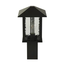 Searchlight VENICE kültéri állólámpa fém, üveg, fekete, E27, IP44 - 7925-450