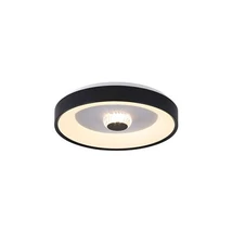 Searchlight Polka mennyezeti lámpa fém, műanyag, fekete, fehér, LED, 30W, 3793lm, 3000K - 89735-38BK