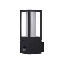 Searchlight AVENUE kültéri fali lámpa mozgásérzékelővel fém, műanyag, fekete, fehér, GU10, IP44 - 91251-1BK-PIR