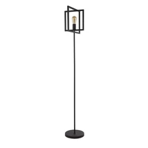 Searchlight PLAZA állólámpa fém, fekete, E27 - EU23202-1BK