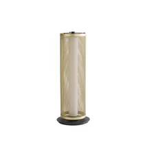Searchlight THREAD asztali lámpa fém, fekete, arany, LED, 12W, 3000K, 480 Lm - EU25154-1BK