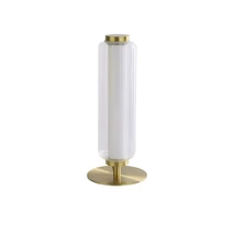 Searchlight MOD asztali lámpa fém, üveg, akril, arany, áttetsző,  LED, 8W, 3000K, 668 Lm - EU26251SB
