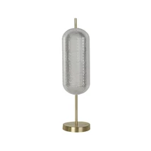 Searchlight CAPSULE asztali lámpa fém, üveg, akril, sárgaréz, LED, 17W, 3000K, 1649 Lm - EU28805SB