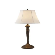 Searchlight Amy asztali lámpa fém, szövet, fekete, fehér, E27, 60W - EU46092WH