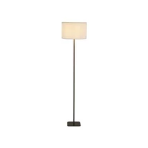 Searchlight Chelsea állólámpa fém, szövet, barna, fehér, E27, 60W - EU50502LT