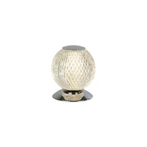 Searchlight Allure asztali lámpa fém, akril, króm, áttetsző, G9, 5W - EU51482CC