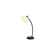 Searchlight Radiant asztali lámpa fém, szövet, fekete, fehér, E14, 40W - EU52852BK