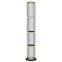Searchlight CIRCOLO állólámpa fém, műanyag, fekete, fehér, LED, 3000K, 35W, 884lm - EU54211-1BK