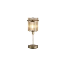 Searchlight Swizzle asztali lámpa fém, üveg, arany, pezsgő, E14, 60W - EU55622CP