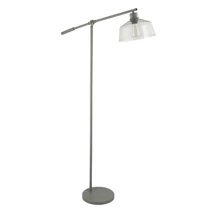 Searchlight CANTEBURY állólámpa fém, üveg, szürke, áttetsző, E27 - EU60998GY