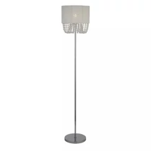 Searchlight Bellano állólámpa fém, szövet, akril, króm, fehér, áttetsző, E27, 60W - EU62618CC