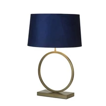 Searchlight Elegant asztali lámpa fém, szövet, bronz, lila, E27, 60W - EU93102AZ