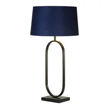 Searchlight Modish asztali lámpa fém, szövet, fekete, lila, E27, 60W - EU94101AZ