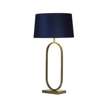 Searchlight Modish asztali lámpa fém, szövet, bronz, lila, E27, 60W - EU94102AZ