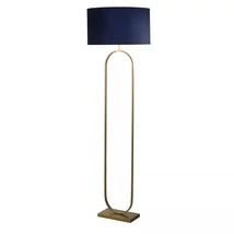 Searchlight Modish állólámpa fém, szövet, bronz, lila, E27, 60W - EU95102AZ