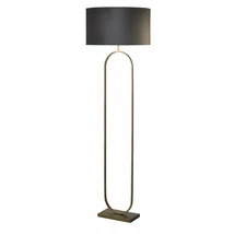 Searchlight Modish állólámpa fém, szövet, bronz, szürke, E27, 60W - EU95102DGY