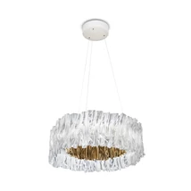 Slamp ACCORDÉON függeszték fém, Lentiflex, Goldflex arany, áttetsző, LED, 2700K, 52W, 5900lm - ACRSM00GLD01T27NMTEU