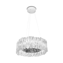 Slamp ACCORDÉON függeszték fém, Lentiflex, Steelflex ezüst, áttetsző, LED, 3000K, 52W, 5900lm - ACRSM00SLV01T30NMTEU
