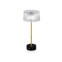 Slamp ACCORDÉON asztali lámpa fém, Lentiflex fekete, áttetsző, LED, 2700K, 1,3W, 150lm - ACRT000PRB000BT000EU