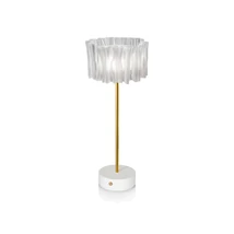Slamp ACCORDÉON asztali lámpa fém, Lentiflex fehér, áttetsző, LED, 2700K, 1,3W, 150lm - ACRT000PRW000BT000EU