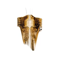 Slamp ARIA függeszték fém, Cristalflex, Lentiflex arany, E27 - ARISXL0GLD01T00E27EU