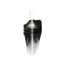 Slamp AVIA függeszték fém, Cristalflex fekete, áttetsző, E27 - AVISL00BKF01T00000EU