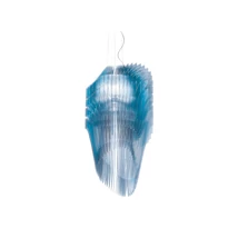 Slamp AVIA függeszték fém, Cristalflex kék, E27 - AVISM00BLU01T00000EU