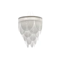 Slamp CEREMONY függeszték fém, porcelán, Opalflex fehér, E27 + GU10  - CERSOVSWHT01T00000EU