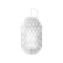 Slamp CHANTAL függeszték fém, Cristalflex, Lentiflex fehér, E27 - CHNSM00WHT01T00E27EU