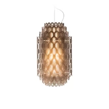 Slamp CHANTAL függeszték fém, Cristalflex, Lentiflex narancs, E27 - CHNSS00ORG01T00E27EU