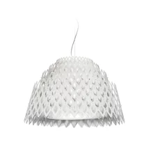 Slamp CHARLOTTE függeszték fém, Cristalflex, Lentiflex fehér, E27 - CHRSL00WHT01THCE27EU