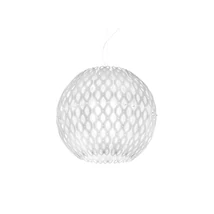 Slamp CHARLOTTE függeszték fém, Cristalflex fehér, E27 - CHRSM00WHT01TGB000EU
