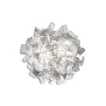 Slamp CLIZIA mennyezet lámpa fém, Lentiflex, Cristalflex füstszín, E27 - CLICM00FUM00000000EU