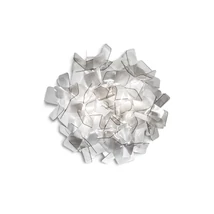Slamp CLIZIA mennyezet lámpa fém, Lentiflex, Cristalflex füstszín, E14 - CLICS00FUM00000000EU
