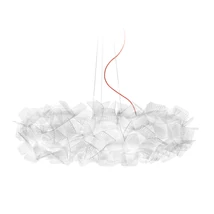 Slamp CLIZIA függeszték fém, Cristalflex fehér, E27 - CLISL00PXL01R00000EU