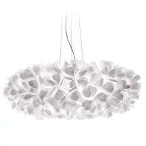 Slamp CLIZIA függeszték fém, tehnopolimer fehér, E27 - CLISXXLMNM01T00000EU