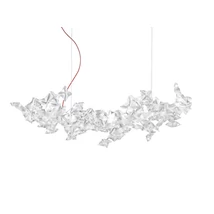 Slamp HANAMI függeszték fém, Lentiflex áttetsző, G9 - HANSL00PRS01R00000EU