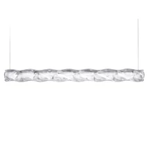 Slamp HUGO függeszték fém, Lentiflex áttetsző, LED, 3000K, 25W, 3500lm - HUGS000PRS01THR000EU
